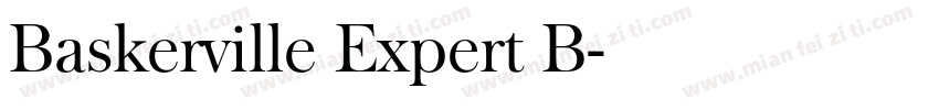 Baskerville Expert B字体转换